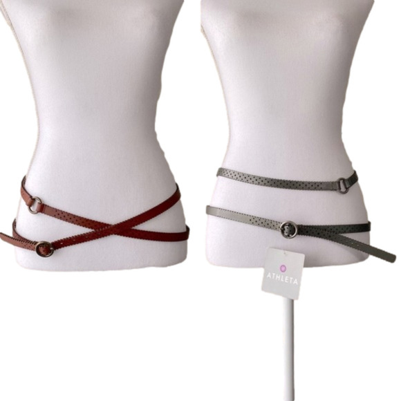 Athleta Accessories - Athleta Brown and Gray Women's Belts